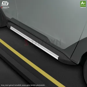 S-Dizayn Renault Captur Skyline Krom Yan Basamak 173 Cm 2013-2020 A+ Kalite thumb 3
