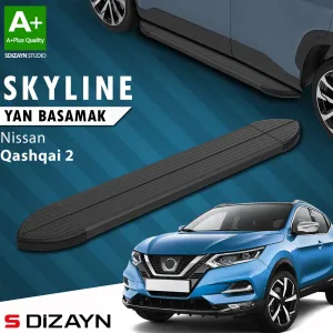 Nissan Qashqai 2013-2021 (J11) uyumlu 2 Skyline Siyah Yan Basamak 173 Cm 2014-2021 A+ Kalite modelleri DRS Tuning'de. Kaliteli malzeme, hızlı kargo ve güvenli