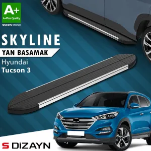 Hyundai Tucson 2015-2020 (TL) uyumlu 3 Skyline Krom Yan Basamak 173 Cm 2015-2020 A+ Kalite modelleri DRS Tuning'de. Kaliteli malzeme, hızlı kargo ve güvenli