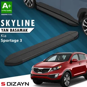 S-Dizayn Kia Sportage 3 Skyline Siyah Yan Basamak 173 Cm 2010-2016 A+ Kalite thumb 1