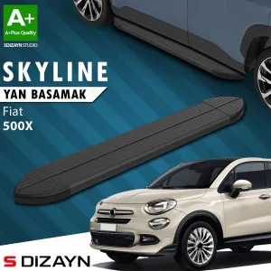 Fiat 500X 2014-2024 (Type 334) uyumlu Skyline Siyah Yan Basamak 173 Cm 2014 Üzeri A+ Kalite modelleri DRS Tuning'de. Kaliteli malzeme, hızlı kargo ve güvenli