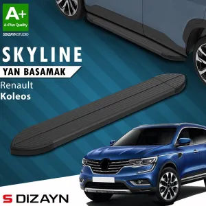 Renault Koleos 2016-Günümüz (HZG) uyumlu 2 Skyline Siyah Yan Basamak 163 Cm 2016 Üzeri A+ Kalite modelleri DRS Tuning'de. Kaliteli malzeme, hızlı kargo ve