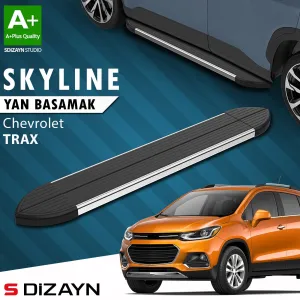 S-Dizayn Chevrolet Trax Skyline Krom Yan Basamak 163 Cm 2013-2022 A+ Kalite thumb 1