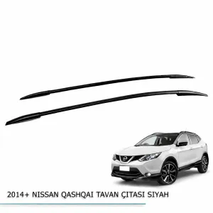 Nissan Qashqai 2013-2021 (J11) uyumlu 2014-2018 Tavan Çıtası Parlak Siyah modelleri DRS Tuning'de. Kaliteli malzeme, hızlı kargo ve güvenli alışverişle hemen