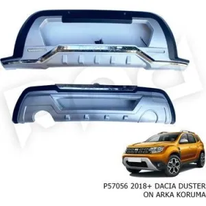 Dacia Duster 2018-2020 Ledli Ön Arka Tampon Ek Koruma Difüzör thumb 2