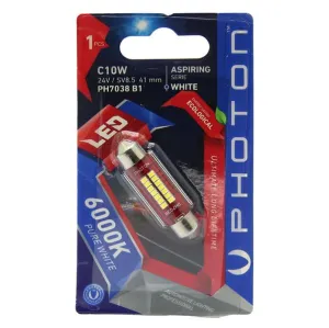 Photon uyumlu C10W 41mm 24v Sofit Led Tekli Blister modelleri DRS Tuning'de. Kaliteli malzeme, hızlı kargo ve güvenli alışverişle hemen inceleyin.