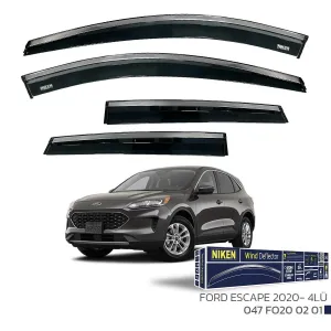 Niken Cam Rüzgarlığı uyumlu Ford Escape 2020 Sonrası - Kromlu Cam Rüzgarlığı 4Lü Parça modelleri DRS Tuning'de. Kaliteli malzeme, hızlı kargo ve güvenli