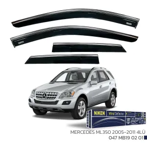 Niken Cam Rüzgarlığı uyumlu Mercedes ML350 2005-2011 - Kromlu Cam Rüzgarlığı 4Lü Parça modelleri DRS Tuning'de. Kaliteli malzeme, hızlı kargo ve güvenli