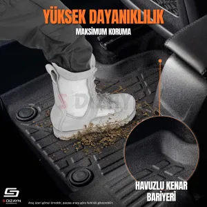 S-Dizayn Ssangyong Korando 3D Pro Havuzlu Paspas 2019 Üzeri A+ Kalite thumb 4