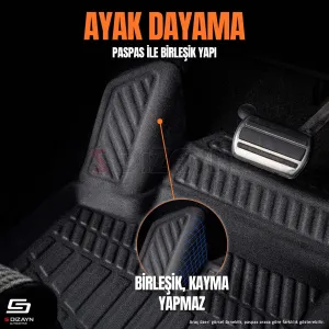 S-Dizayn Bmw 4 Serisi F33 Cabrio 3D Pro Havuzlu Paspas 2013-2020 A+ Kalite thumb 3