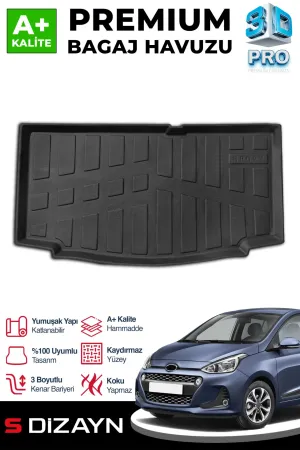 Hyundai i10 2013-2019 (IA) uyumlu 3D Pro Bagaj Havuzu 2013-2019 A+ Kalite modelleri DRS Tuning'de. Kaliteli malzeme, hızlı kargo ve güvenli alışverişle hemen