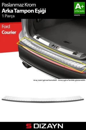 s-dizayn uyumlu Ford Courier Krom Arka Tampon Eşiği 2023 Üzeri A+ Kalite modelleri DRS Tuning'de. Kaliteli malzeme, hızlı kargo ve güvenli alışverişle hemen