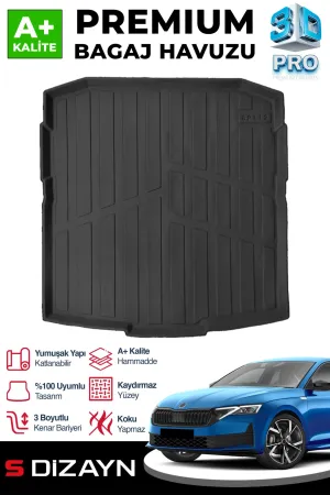s-dizayn uyumlu Skoda Octavia 3D Pro Bagaj Havuzu 2024 Üzeri A+ Kalite modelleri DRS Tuning'de. Kaliteli malzeme, hızlı kargo ve güvenli alışverişle hemen