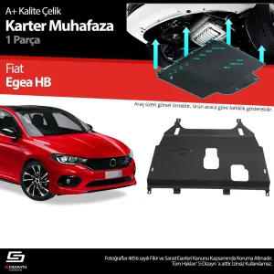 Fiat Egea Cross 2015-Günümüz uyumlu Sedan Çelik Karter Muhafaza Koruma 2015 Üzeri A+ Kalite modelleri DRS Tuning'de. Kaliteli malzeme, hızlı kargo ve güvenli