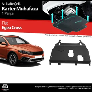 Fiat Egea Cross 2015-Günümüz uyumlu Cross Çelik Karter Muhafaza Koruma 2020 Üzeri A+ Kalite modelleri DRS Tuning'de. Kaliteli malzeme, hızlı kargo ve güvenli