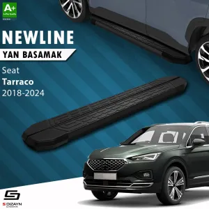 Seat Tarraco 2018-Günümüz (KN2) uyumlu NewLine Siyah Yan Basamak 193 Cm 2018-2024 A+ Kalite modelleri DRS Tuning'de. Kaliteli malzeme, hızlı kargo ve güvenli