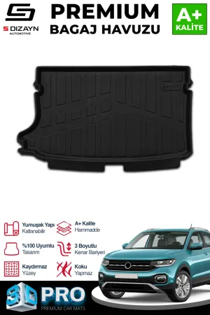 s-dizayn uyumlu VW T-Cross 3D Pro Bagaj Havuzu 2022 Üzeri A+ Kalite modelleri DRS Tuning'de. Kaliteli malzeme, hızlı kargo ve güvenli alışverişle hemen