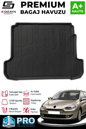 Renault Fluence 2009-2020 (L38) uyumlu 3D Pro Bagaj Havuzu 2009 Üzeri A+ Kalite modelleri DRS Tuning'de. Kaliteli malzeme, hızlı kargo ve güvenli alışverişle