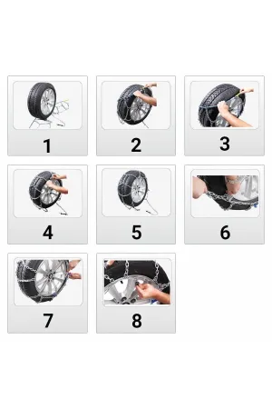 Oto Lastik Kar Zinciri 245/45/r17 4x4 Tipi Binek Suv Minibüs Takmatik Kolay Montaj thumb 2