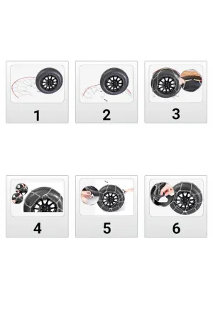 Kar Lastik Zinciri 175/60/r14 Binek Suv X Tipi Takmatik Kolay Montaj thumb 3