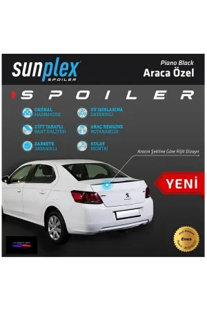 Peugeot 301 2012-2024 (M3) uyumlu 2012 Sonrası Spoiler Bagaj Çıtası Piyano Siyah modelleri DRS Tuning'de. Kaliteli malzeme, hızlı kargo ve güvenli alışverişle