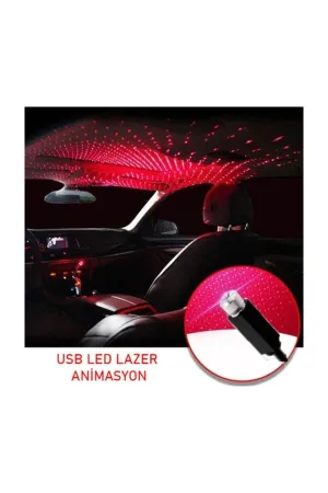 Usb Led Lazer Atmosfer Animasyon Işığı Projektörü thumb 1