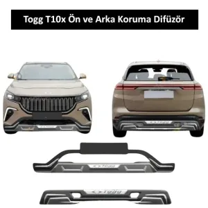 TOGG T10X 2023-Günümüz (T10X) uyumlu OEM İthal Ön ve Arka Koruma Difüzör modelleri DRS Tuning'de. Kaliteli malzeme, hızlı kargo ve güvenli alışverişle hemen