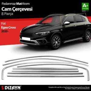Fiat Egea Cross 2015-Günümüz uyumlu Cross Krom Cam Çerçevesi 8 Prç. 2020 Üzeri (Mat Krom) A+ Kalite modelleri DRS Tuning'de. Kaliteli malzeme, hızlı kargo ve