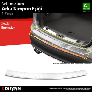 s-dizayn uyumlu Skoda Roomstar Krom Arka Tampon Eşiği 2006-2016 A+ Kalite modelleri DRS Tuning'de. Kaliteli malzeme, hızlı kargo ve güvenli alışverişle hemen
