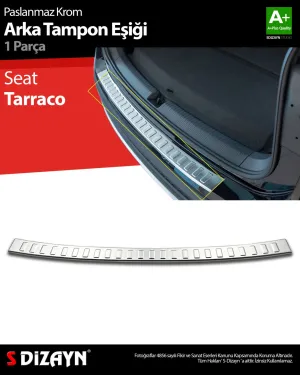 Seat Tarraco 2018-Günümüz (KN2) uyumlu Krom Arka Tampon Eşiği 2018 Üzeri modelleri DRS Tuning'de. Kaliteli malzeme, hızlı kargo ve güvenli alışverişle hemen