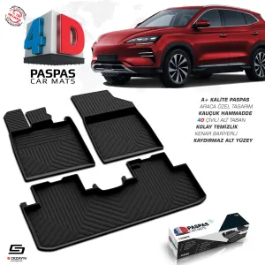 BYD Seal 2022-Günümüz (Seal) uyumlu U Hybrid 4D Havuzlu Paspas 2022 Üzeri A+ Kalite modelleri DRS Tuning'de. Kaliteli malzeme, hızlı kargo ve güvenli