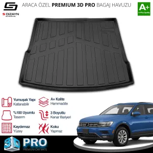 s-dizayn uyumlu VW Tiguan 3D Pro Bagaj Havuzu 2016-2023 A+ Kalite modelleri DRS Tuning'de. Kaliteli malzeme, hızlı kargo ve güvenli alışverişle hemen inceleyin.