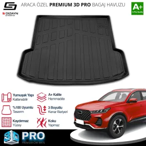 s-dizayn uyumlu Chery Tiggo 7 Pro 3D Pro Bagaj Havuzu 2022 Üzeri A+ Kalite modelleri DRS Tuning'de. Kaliteli malzeme, hızlı kargo ve güvenli alışverişle hemen