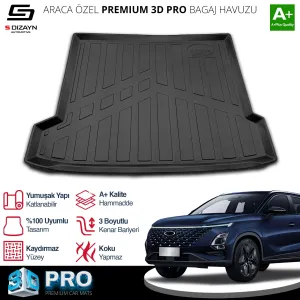 Chery Omoda 5 2022-Günümüz (C5) uyumlu 3D Pro Bagaj Havuzu 2022 Üzeri A+ Kalite modelleri DRS Tuning'de. Kaliteli malzeme, hızlı kargo ve güvenli alışverişle