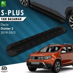 Dacia Duster 2017-2024 (HM) uyumlu 2 S-Plus Siyah Yan Basamak 183 Cm 2018-2023 A+ Kalite modelleri DRS Tuning'de. Kaliteli malzeme, hızlı kargo ve güvenli