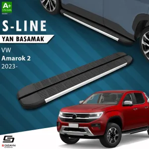 S-Dizayn VW Amarok 2 S-Line Aluminyum Yan Basamak 203 Cm 2023 Üzeri A+ Kalite thumb 1