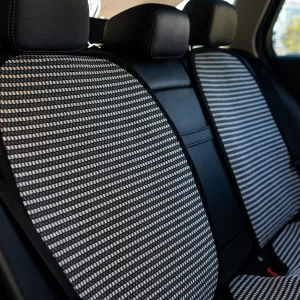 s-dizayn uyumlu Oto Arka Koltuk Sırt Koruyucu Kılıf Çizgili Füme Beyaz Universal 2 Parça A+ Kalite modelleri DRS Tuning'de. Kaliteli malzeme, hızlı kargo ve