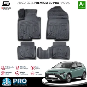 S-Dizayn Hyundai Bayon 3D Pro Havuzlu Paspas 2021 Üzeri A+ Kalite thumb 1