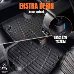 S-Dizayn Hyundai Bayon 3D Pro Havuzlu Paspas 2021 Üzeri A+ Kalite thumb 3