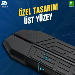 S-Dizayn Nissan Qashqai 3 NewLine Siyah Yan Basamak 173 Cm 2021 Üzeri A+ Kalite thumb 3