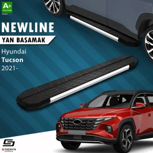 Hyundai Tucson 2020-Günümüz (NX4) uyumlu 4 NewLine Krom Yan Basamak 173 Cm 2021-2024 A+ Kalite modelleri DRS Tuning'de. Kaliteli malzeme, hızlı kargo ve