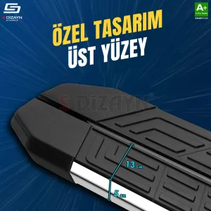 S-Dizayn Ford Connect NewLine Krom Yan Basamak 183 Cm 2002-2014 A+ Kalite thumb 3