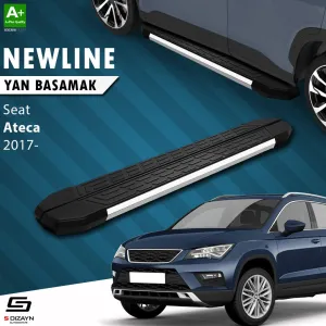 Seat Ateca 2017-Günümüz uyumlu NewLine Krom Yan Basamak 173 Cm 2017 Üzeri A+ Kalite modelleri DRS Tuning'de. Kaliteli malzeme, hızlı kargo ve güvenli