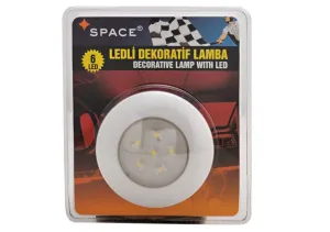 oto uzay uyumlu Space Ledli Dekoratif Tavan Lambası (6Led) Yuvarlak 24V /LAAK120-1-24 modelleri DRS Tuning'de. Kaliteli malzeme, hızlı kargo ve güvenli