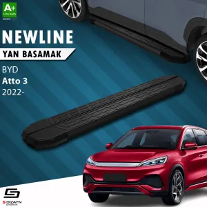 BYD Atto 3 2022-Günümüz (Atto 3) uyumlu NewLine Siyah Yan Basamak 193 Cm 2022 Üzeri modelleri DRS Tuning'de. Kaliteli malzeme, hızlı kargo ve güvenli