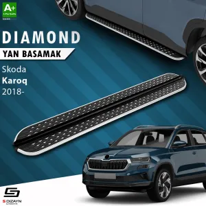 Skoda Karoq 2017-Günümüz (NU) uyumlu Diamond Krom Yan Basamak 173 Cm 2018 Üzeri modelleri DRS Tuning'de. Kaliteli malzeme, hızlı kargo ve güvenli alışverişle
