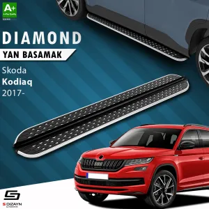 S-Dizayn Skoda Kodiaq Diamond Krom Yan Basamak 193 Cm 2017 Üzeri thumb 1