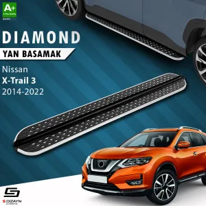 Nissan X-Trail 2013-2020 (T32) uyumlu T32 Diamond Krom Yan Basamak 183 Cm 2014-2022 modelleri DRS Tuning'de. Kaliteli malzeme, hızlı kargo ve güvenli