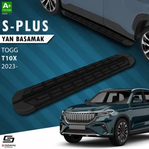 TOGG T10X 2023-Günümüz (T10X) uyumlu S-Plus Siyah Yan Basamak 203 Cm Etekli 2023 Üzeri modelleri DRS Tuning'de. Kaliteli malzeme, hızlı kargo ve güvenli