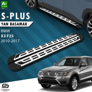 BMW X3 2010-2017 (F25) uyumlu F25 S-Plus Gri Yan Basamak 193 Cm 2010-2017 modelleri DRS Tuning'de. Kaliteli malzeme, hızlı kargo ve güvenli alışverişle hemen